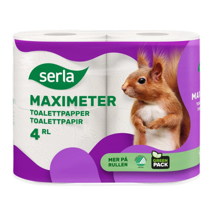 Toalettpapper Serla Maximeter 2-lg Vit 42,8m