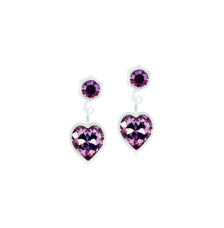 MP Pendant Heart 4/6 mm, Light amethyst