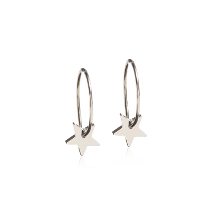 NT Ear Ring 14 mm, Pendant Star 8 mm