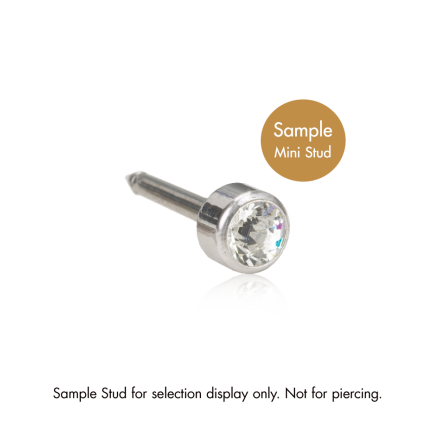 ST Stud Mini Bezel 3 mm, Crystal
