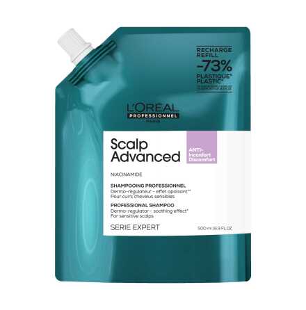 Loreal Scalp Advanced Anti-Discomfort Dermo-Regulator Shampoo Refill 500ml