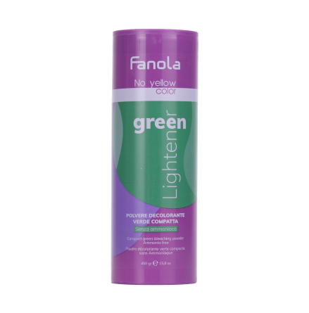 Fanola No Yellow Color Green Lightener (Ammonia Free) 450g