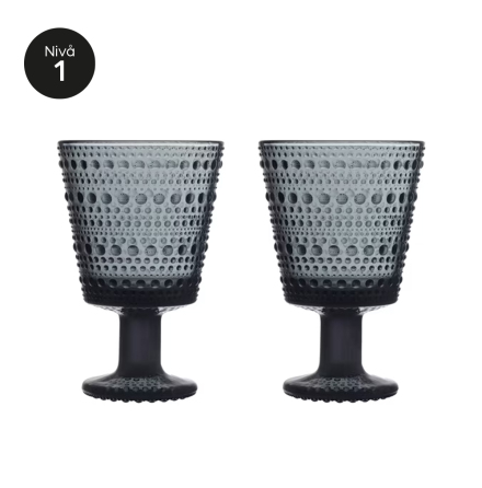 iittala Kastehelmi Glas Mrkgr 26cl 2-pack