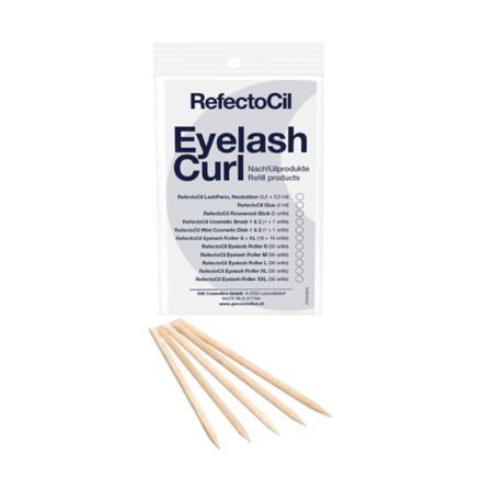 RefectoCil Eyelash Lift & Eyelash Curl Rosewood Sticks 5st/frp